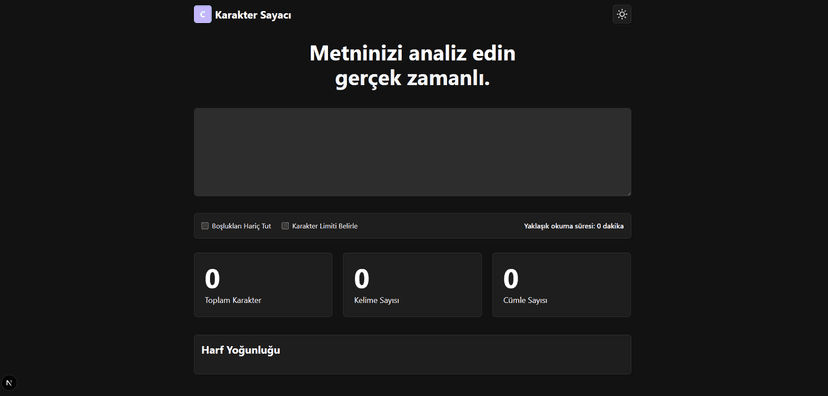 Karakter Sayacı